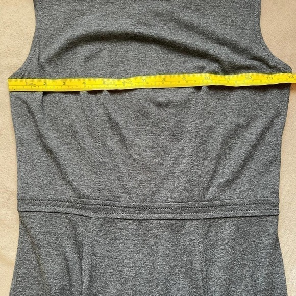 Loft 00Petite Gray Casual Summer Dress - Picture 5 of 8